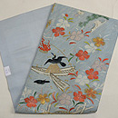 鵜飼の図江戸裂刺繍帯　帯裏