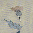 アザミの刺繍帯　質感・風合