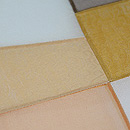 ポジャギの帯(黄色)　質感・風合