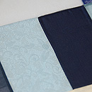 ポジャギの帯(青色)　質感・風合