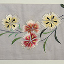 撫子刺繍絽名古屋帯 前中心