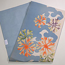 青と白海松の染め帯 帯裏