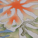 青と白海松の染め帯 質感・風合