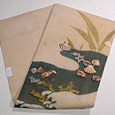 海藻に貝尽し紗の名古屋帯 帯裏