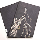 柳にセミの夏帯 帯裏