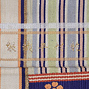 龍村平蔵製「伊藤間道梅鉢手」袋帯　織り出し
