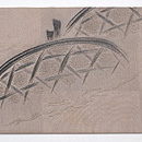 橋に燕刺繍名古屋帯 前中心