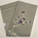 アザミ模様絽の染帯 帯裏