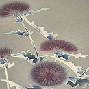 アザミ模様絽の染帯 質感・風合