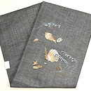 黒地に貝刺繍帯 帯裏