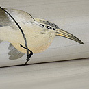 水辺のカワセミ刺繍帯 質感・風合