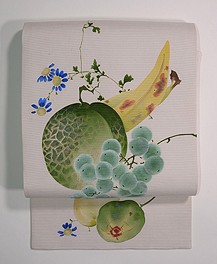 果物いっぱいの夏帯