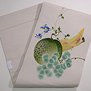 果物いっぱいの夏帯 帯裏