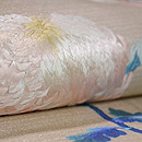 大輪菊の刺繍名古屋帯 質感・風合