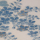 白地萩の名古屋帯 質感・風合