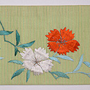 撫子にカワセミの夏帯 前中心