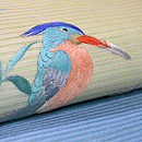 撫子にカワセミの夏帯 質感・風合