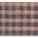 浦野理一作 経節紬小格子名古屋帯　前中心