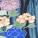 小菊牡丹模様縮緬名古屋帯 質感・風合