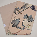 縮緬四季野菜染帯　帯裏