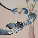 縮緬四季野菜染帯　質感・風合