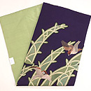 若竹に雀名古屋帯　帯裏