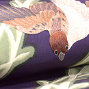 若竹に雀名古屋帯　質感・風合