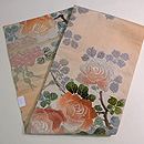 薔薇の丸帯 帯裏