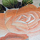 薔薇の丸帯 質感・風合