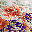 蹴鞠に八重桜刺繍名古屋帯 質感・風合