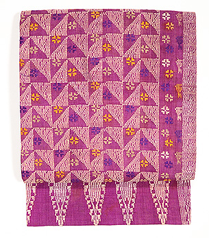 バリ・小花文様紋織り名古屋帯