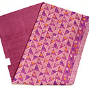 バリ・小花文様紋織り名古屋帯　帯裏