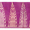 バリ・小花文様紋織り名古屋帯　前中心