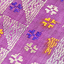 バリ・小花文様紋織り名古屋帯　質感・風合