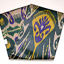 ウズベキスタン・アドラス名古屋帯　帯裏