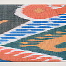 ウズベキスタン・アドラス名古屋帯　前中心