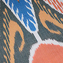 ウズベキスタン・アドラス名古屋帯　質感・風合