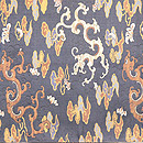 瑞雲に龍紋唐草丸帯 前中心