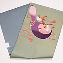 雀のお宿は瓢名古屋帯 帯裏