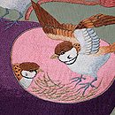 雀のお宿は瓢名古屋帯 質感・風合