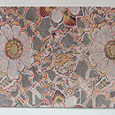 和更紗「籬に花唐草」名古屋帯 前中心