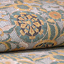 和更紗「源氏車に花唐草」名古屋帯 質感・風合