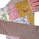 更紗の切嵌名古屋帯 切嵌の風合