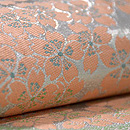 扇面に桜文様の丸帯 質感・風合