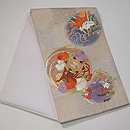 花丸紋様紗の袋帯　帯裏