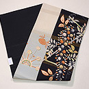 藤と水車、貝名古屋帯　帯裏