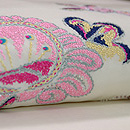 ヒマワリとバラの名古屋帯　質感・風合