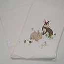 ウサギとクローバー名古屋帯　帯裏