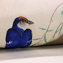 柳にツバメ名古屋帯　質感・風合