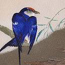 柳にツバメ名古屋帯　質感・風合